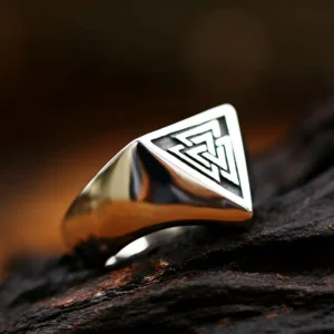 Vanna Stainless Steel Split Triangle Men's and Woman Biker High Quality Viking Ring